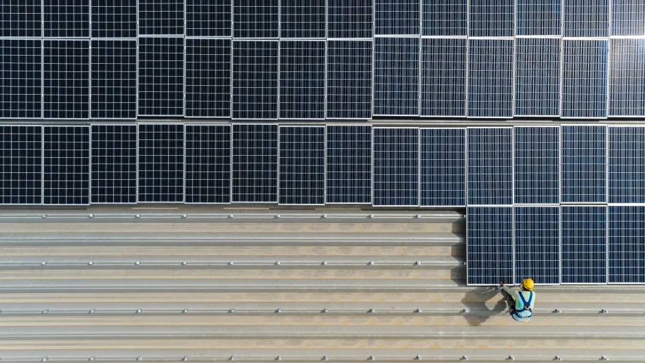 Solaranlage auf dem Dach